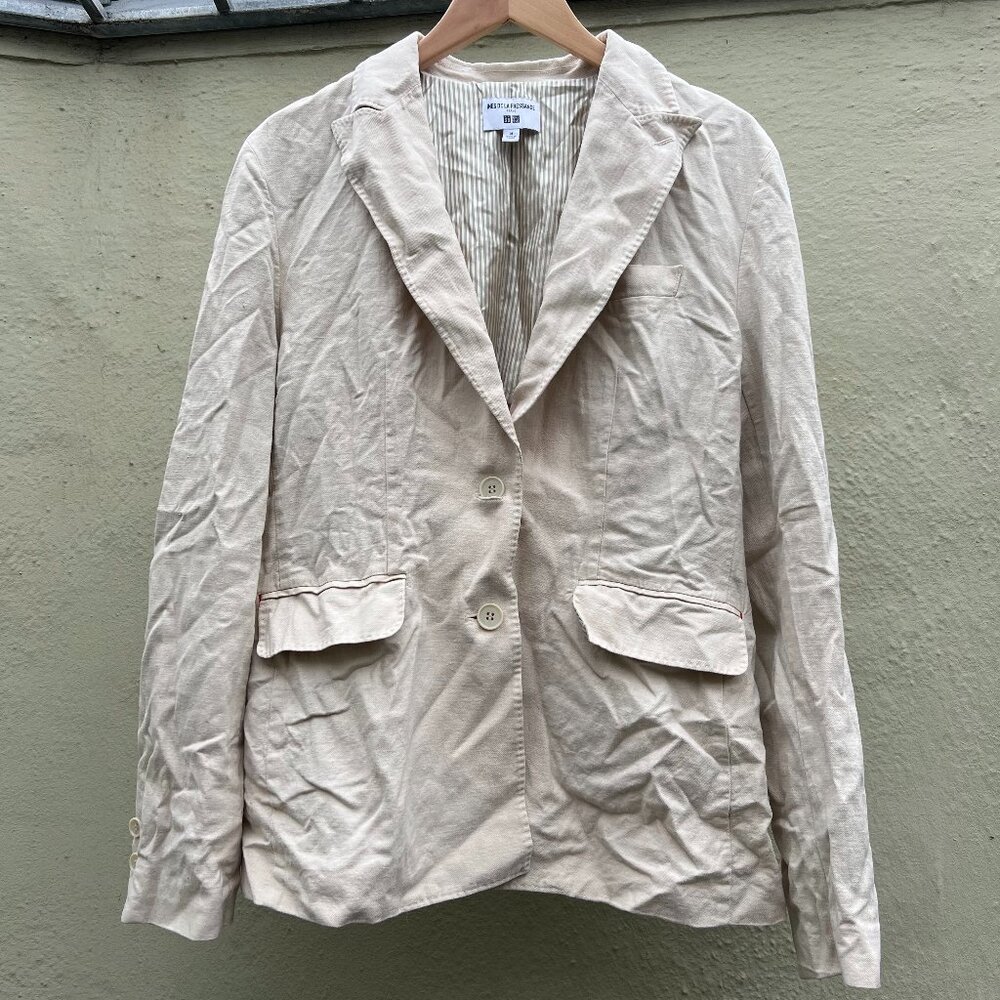 NWOT Uniqlo x Ines De La Fressange linen and cotton blazer (M)